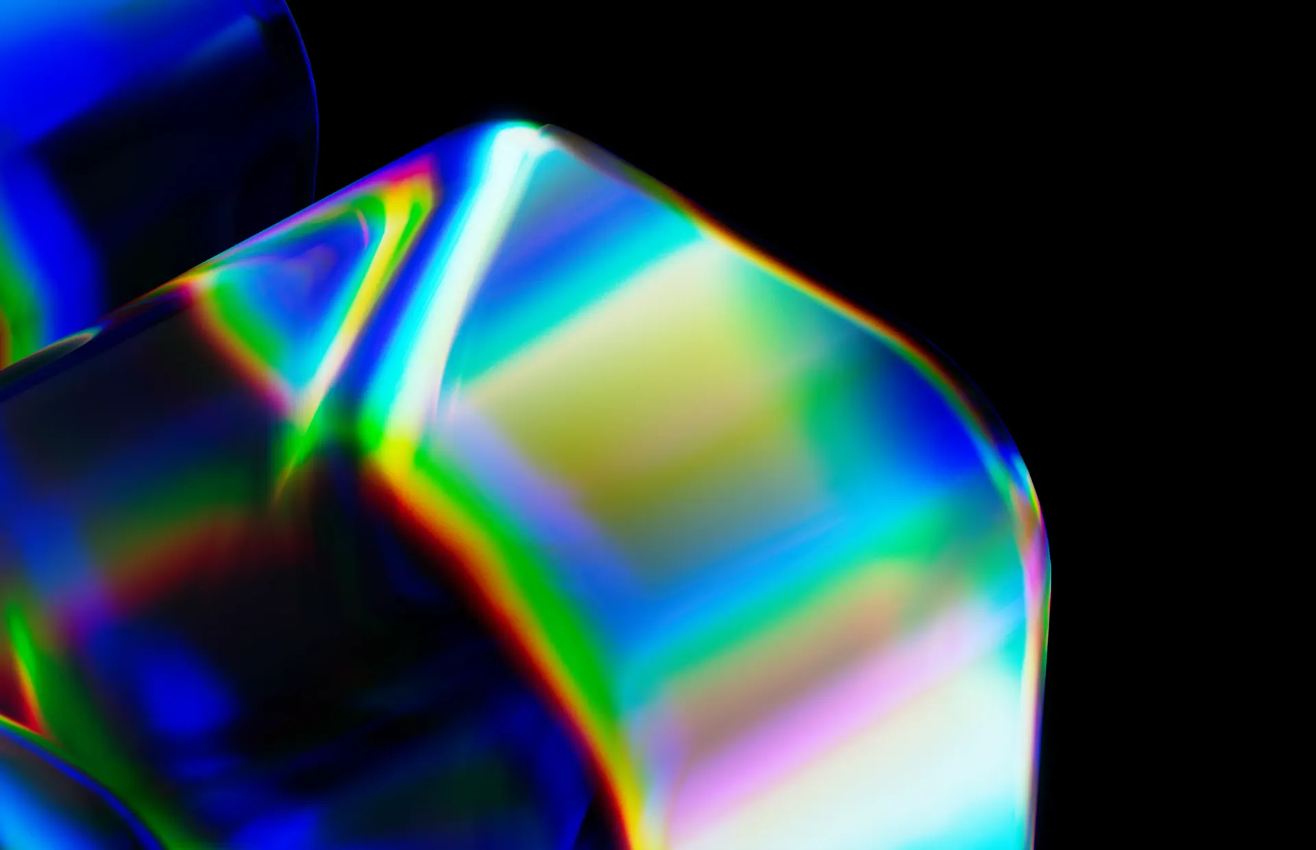 Iridescent glass form
